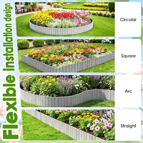 Bordure de jardin décorative courte pour parterre et terrasse - 5