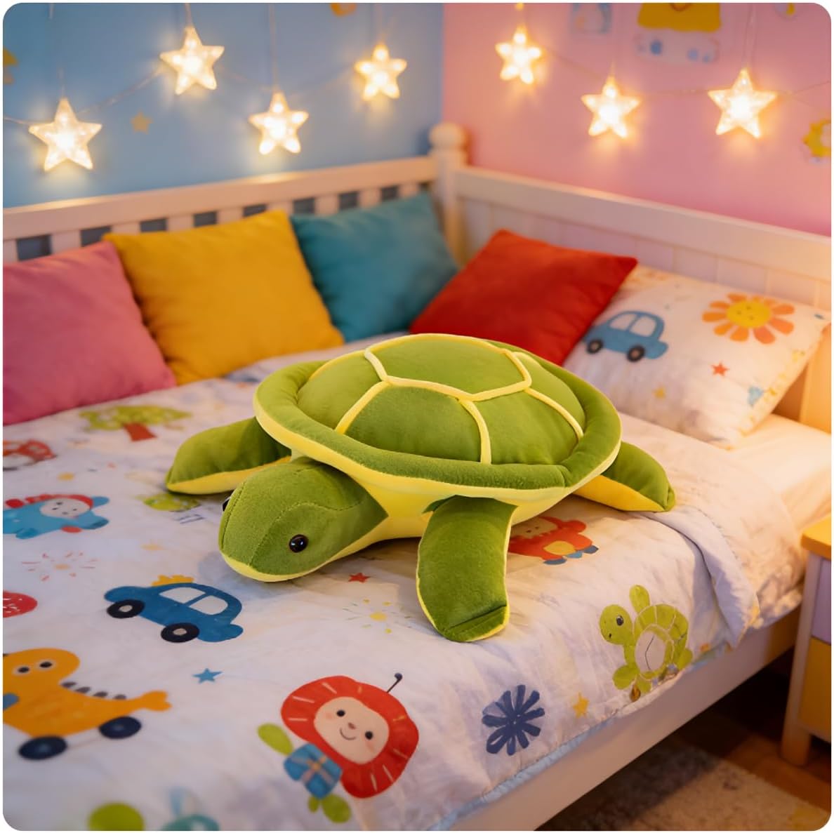 Sea Turtle Plushie Toy,22" Sea Turtle Stuffed Animals Plush Green Soft Plush Toys Hugging Pillows,Tortoise Plush Toys Doll Valentine's Day Birthday Gifts for All Age Groups (Green-22 inches)