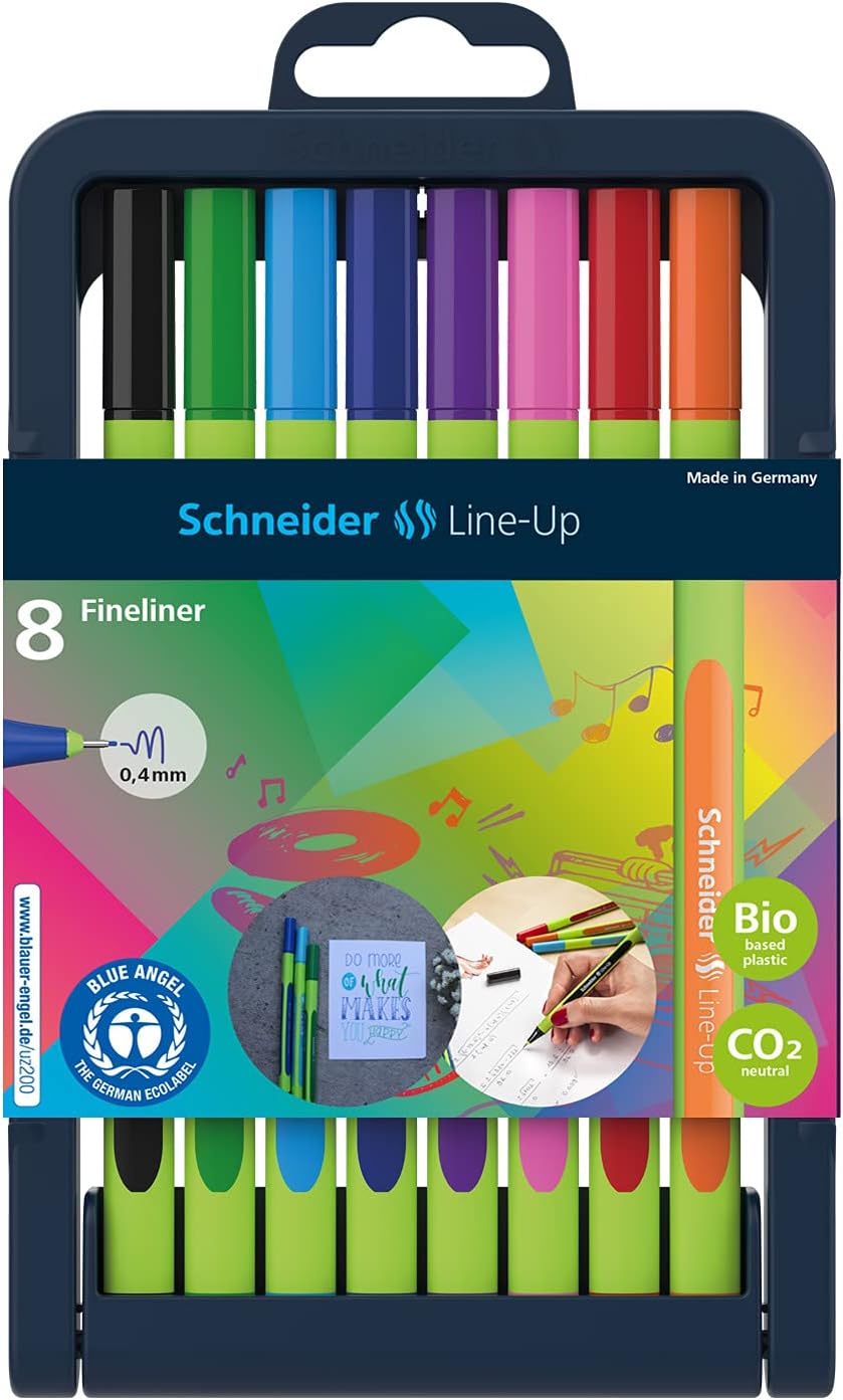 Penna Fineliner Schneider Line Up 0,4 Mm - Nero Zaffiro, Corpo Bioplastica - Foto 4