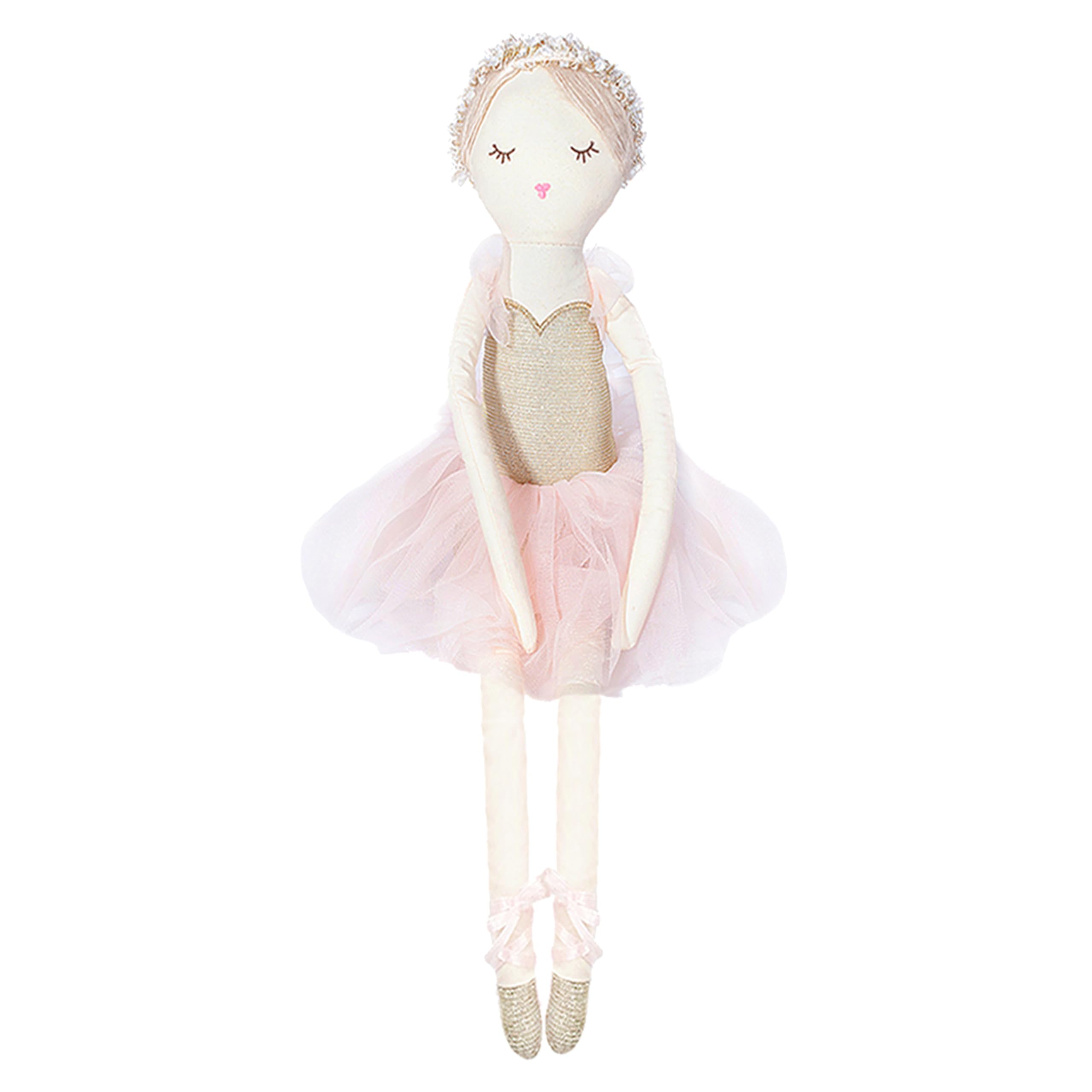 Ballerina Stuffed Doll – 20 Inches Soft Plush Ballerina Doll | Elegant Dance Doll for Playtime & Room Décor for Girls | Cute Huggable Gift for All Ages