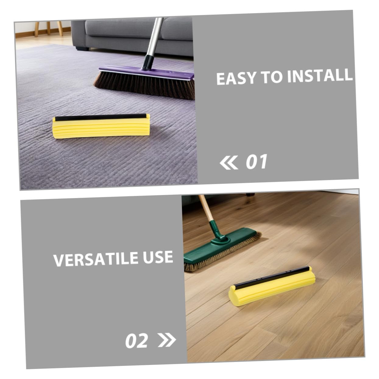 PRETYZOOM 8 Piezas Unidades Cabezales de Recambio para Fregona Pva Cabezal Absorbente y Resistente para Limpieza Cocina Baño Garaje y Jardín Compatible Universalmente