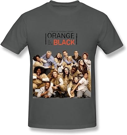 AdamimyClay® LR Men's Orange Is The New Black Season 2 Poster Cotton T-Shirt White [XX-Large]