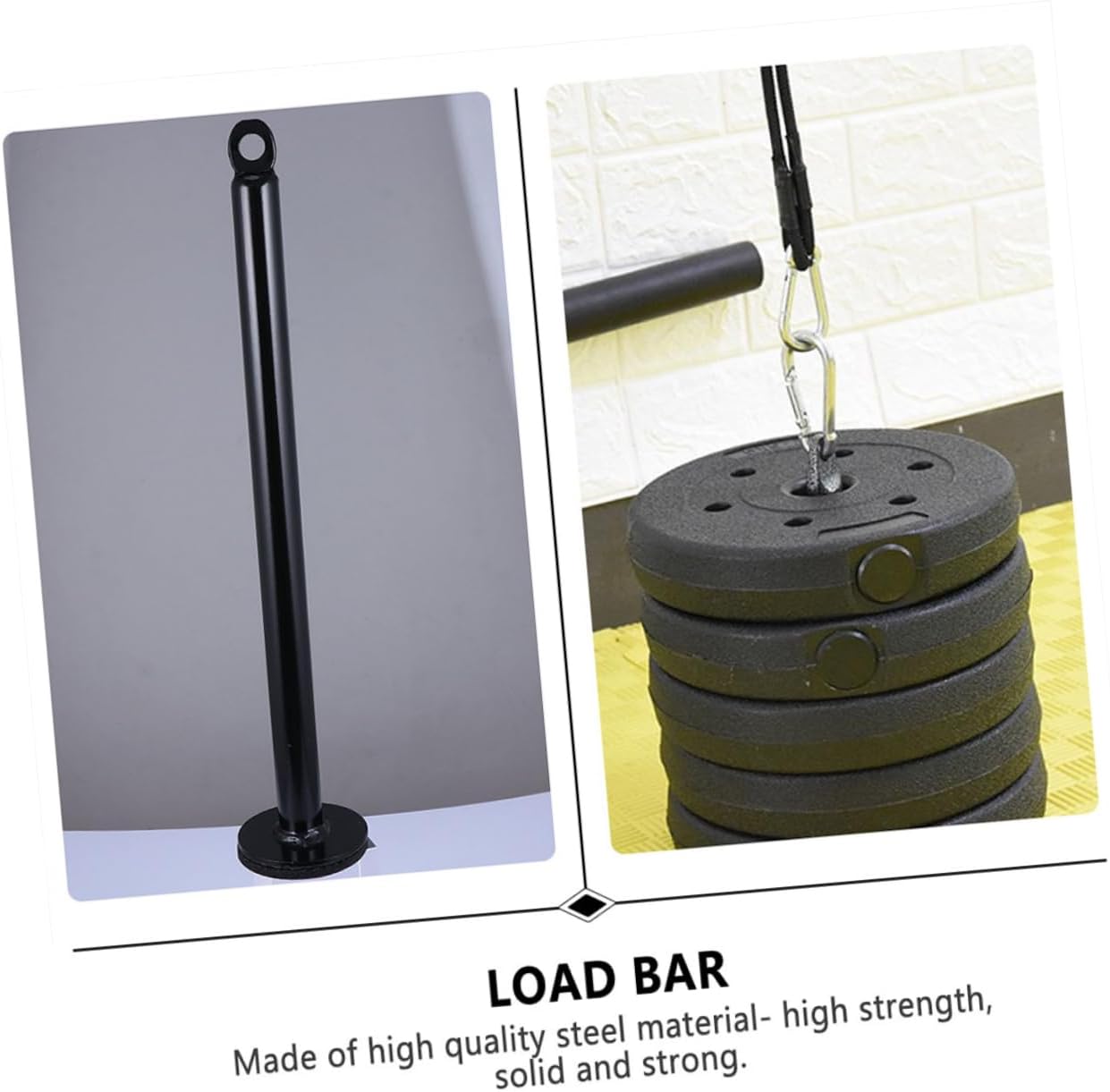 Happyyami 2pcs Weight Plate Rack for Fitness Equipment Heavy Duty Storage Holder Loading Pins Adjustable Barbell Storage for Gym Accessories and Arm Muscle Training