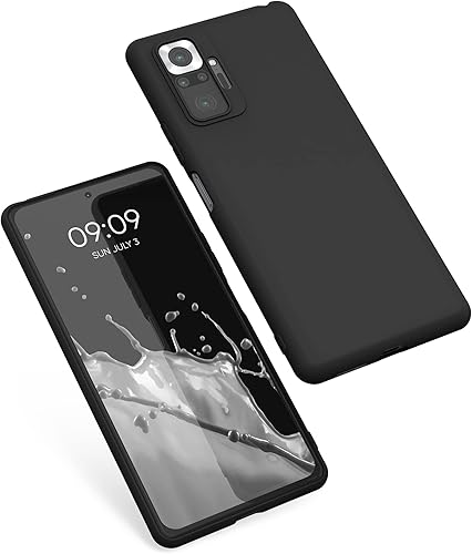 Miniatura 8 de kwmobile Funda compatible con Xiaomi Redmi Note 10 Pro - Funda protectora de silicona TPU suave y delgada - Negro mate