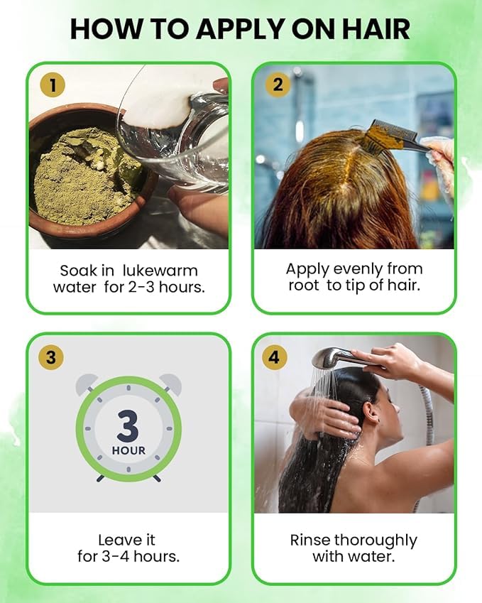 Polvo de Hena Orgánica para Cabello 200g miniatura 4