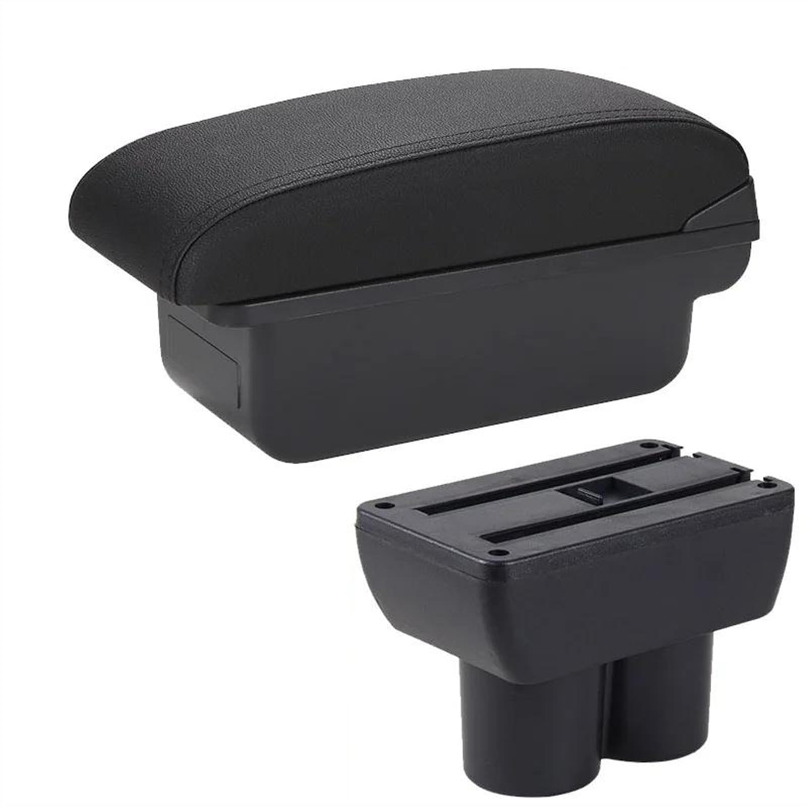 NOHEEU Car Armrest Box 1999-2017 Retrofit Parts Arm Storage Accessorie For Jimny JB23 JB43(C2 Black line NO USB)