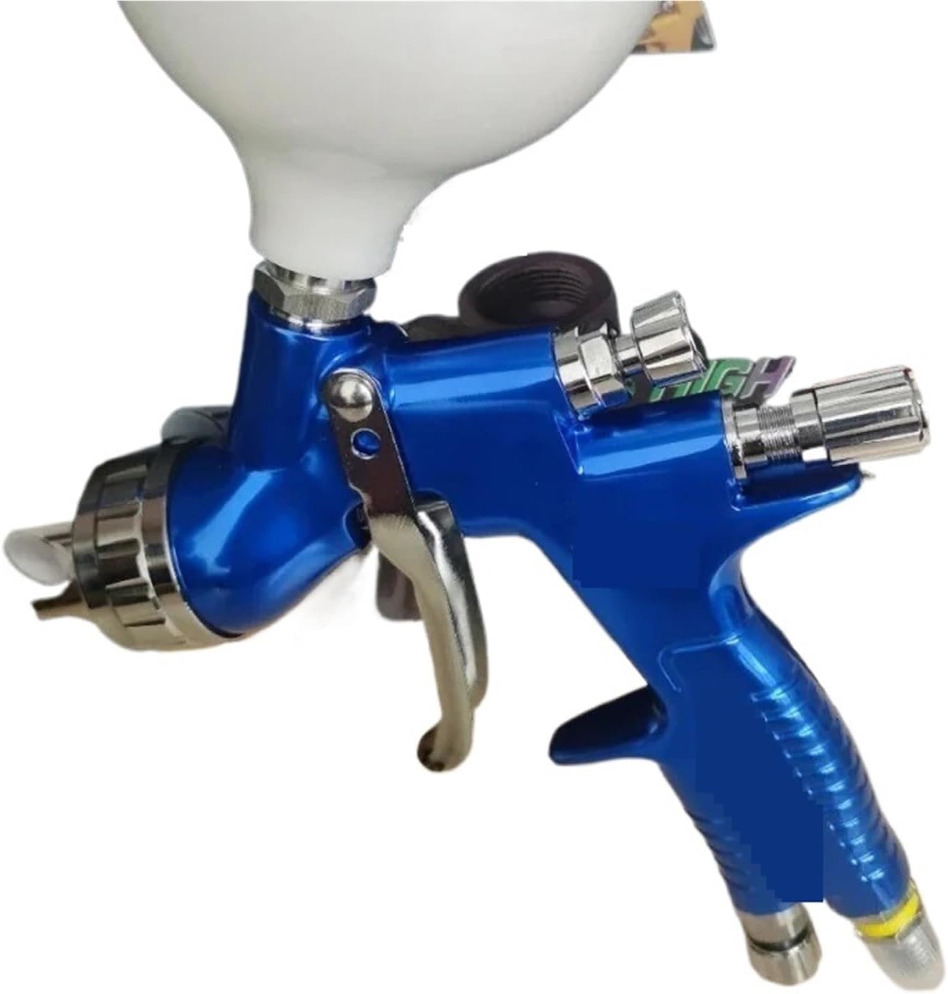 1pc Spray Painting 1.3mm Nozzle Blue with Mixing Cup Water Based Air Spray Airbrush