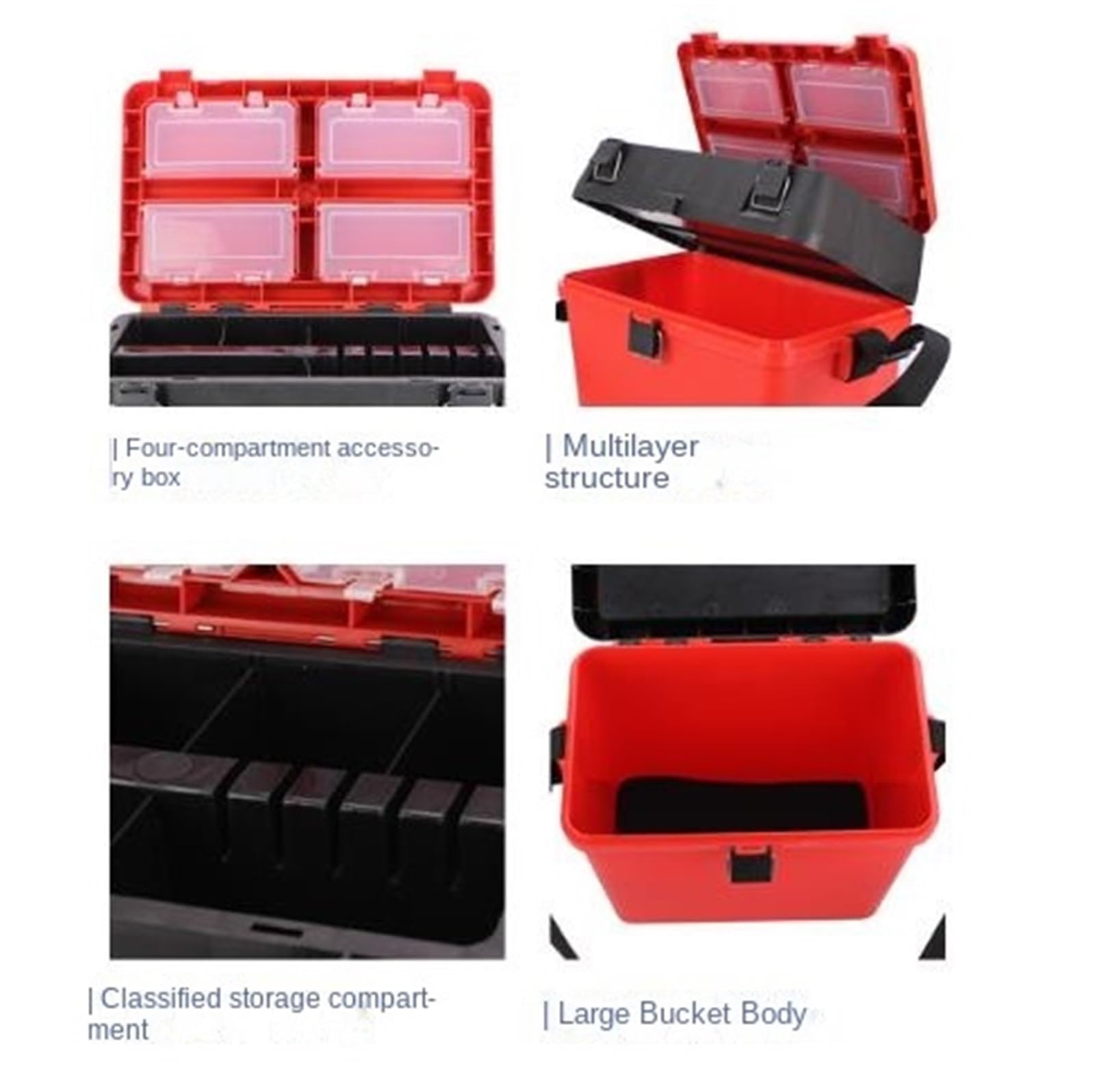Pudełka na Sprzęt Wodoodporne Skrzynka Na Narzędzia Wędkarskie Rock Fishing Tool Box Może Być Noszona Na Plecach I Może Znajdować Się W Walizce Wędkarskiej Pudełko Wędkarskie(Blue)