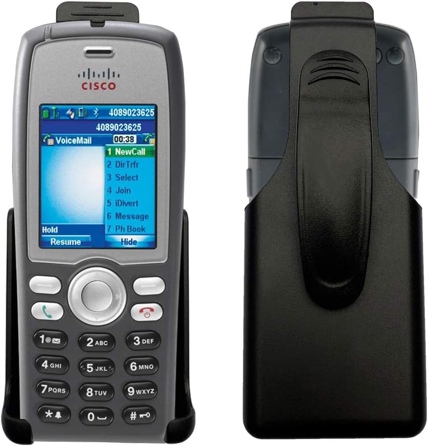 Black Holster Case w/Ratcheting Belt Clip for Cisco 7925G, 7925G-EX Unified Wireless IP Phone
