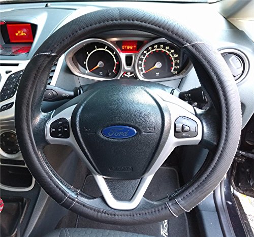 Hide Damaged Worn Out Old Original Wheel With A Wheel Cover Black-White