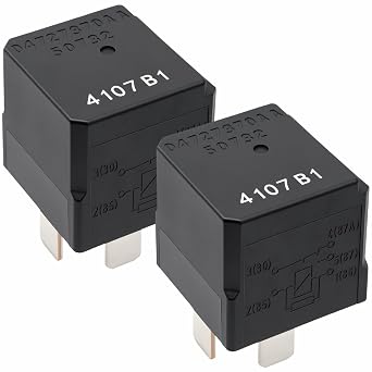 04727370AA 50732 Automotive Relay Pack of 2 12VDC 5-Pin High-Performance Relay - Direct Replacement for 04727370AA, 5081 B3, V4-1C-12V