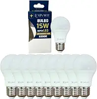 Kit Lâmpadas Led Bulbo 15w E27 Branco Frio Bivolt Inmetro Luminarte (Kit 10 Unidades)