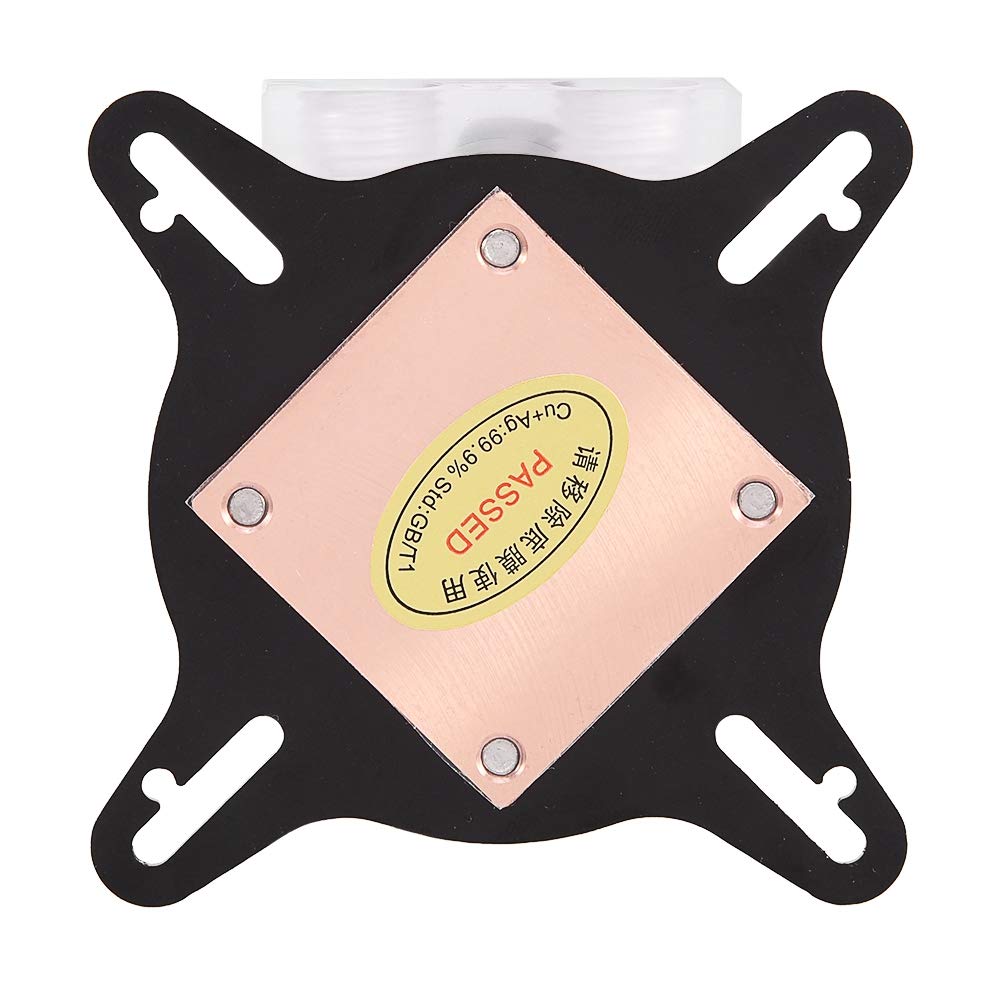 Annadue Blocco di Raffreddamento ad Acqua GPU, Dispositivo di Raffreddamento a Liquido per PC Waterblock, Base in Rame ad Alte Prestazioni 40MM con Tecnologia antiossidazione.