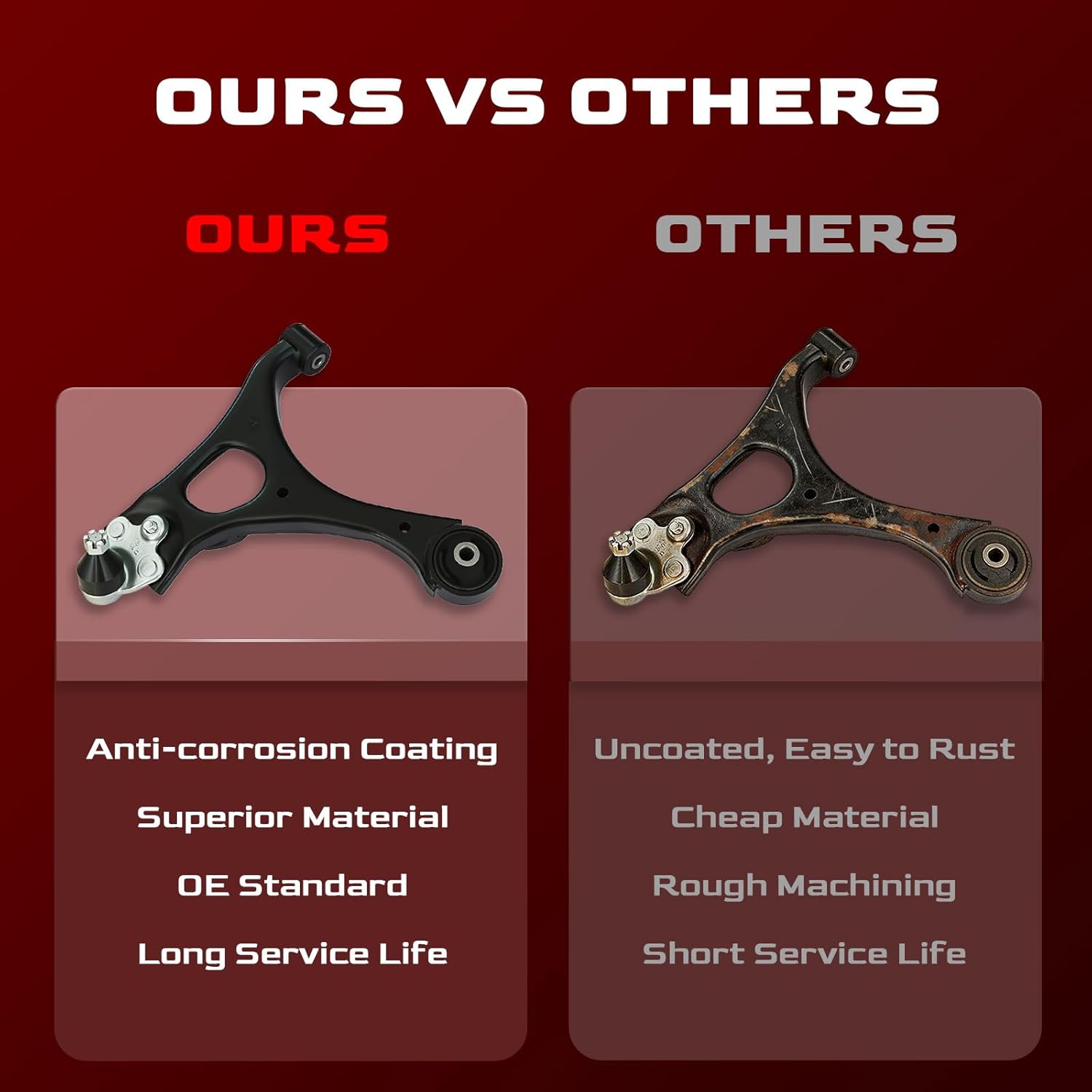 Front Lower Control Arm and Ball Joint Assembly Compatible with 2006-2011 Honda Civic 1.3L 1.8L, 2006-2010 Acura CSX 2.0L, replace# K620382 K620383, 2pcs