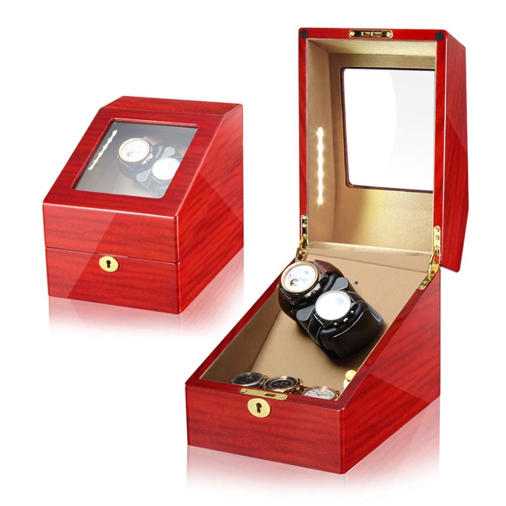 Caricatore Automatico per Orologi, Scatola Diaplay per Orologi, 5 modalità di Rotazione E Moto Silenzioso, Morbido Poillow, Orologi Meccanici Adatti, 2+3