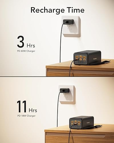 Miniatura 5 de Banco de energía 56000mah 100w cargador portátil de carga rápida tanque de energía USB C con linterna LED de emergencia batería externa de gran