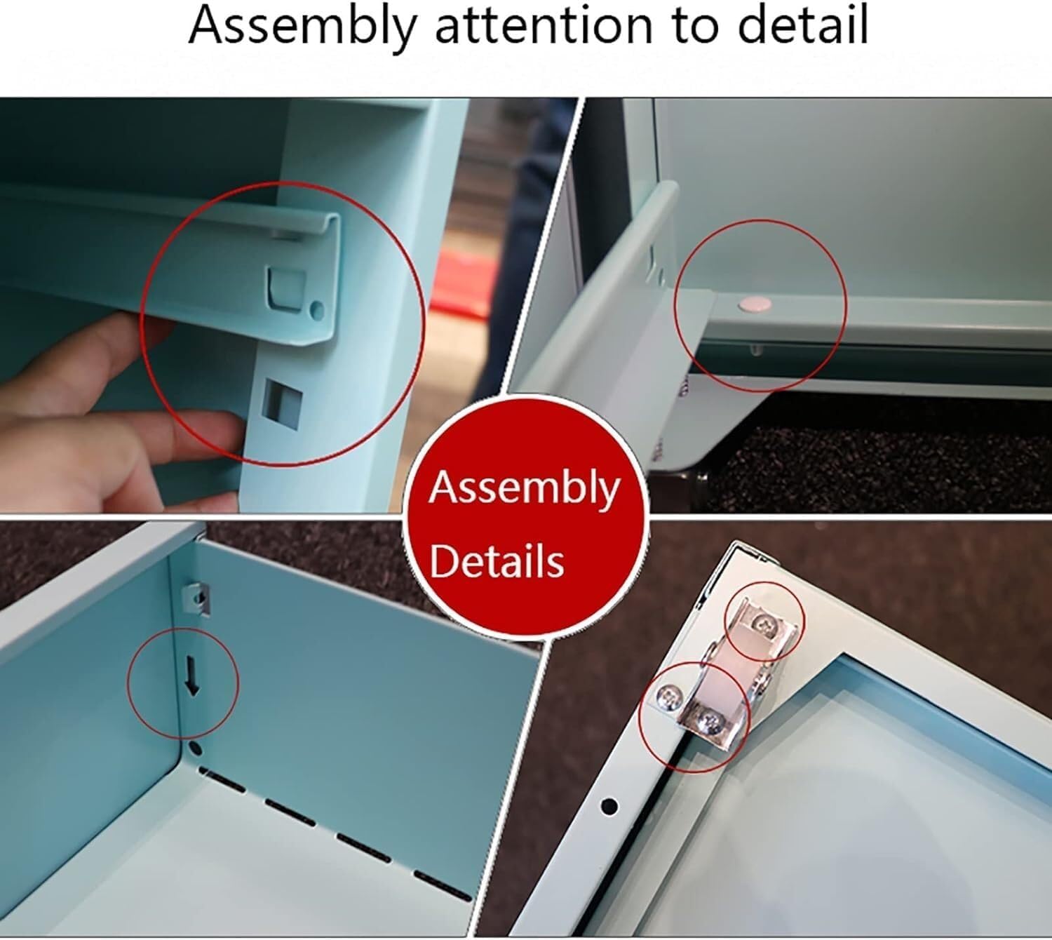 3-Drawer Metal Mobile File Cabinet, Slim Vertical Storage for Home Office, Gray, with Casters for Easy Mobility (Grey 11.02x16.14x17.72 inch)