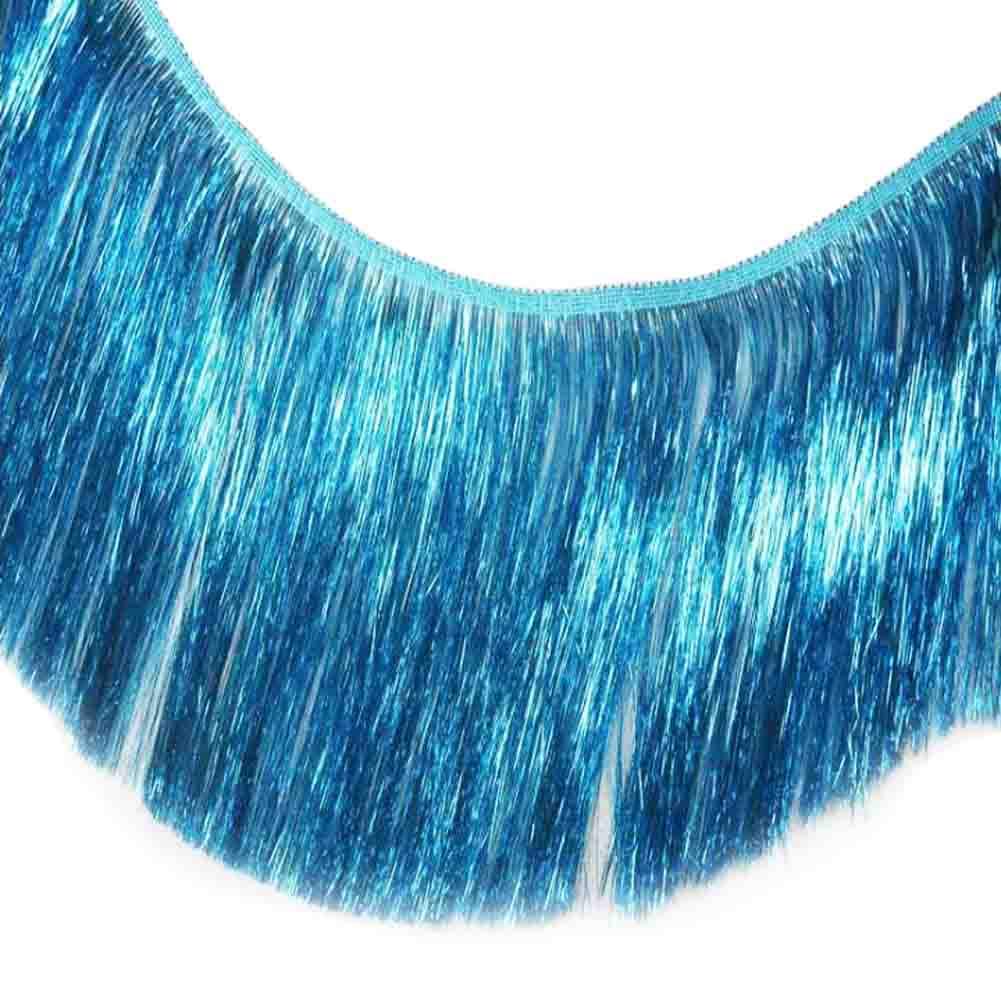 MIPPER Metallic Fringe Trim | 10 Yards, 6 Inch Wide, Multicolor | DIY Dance Dress, Costume & Party Decor