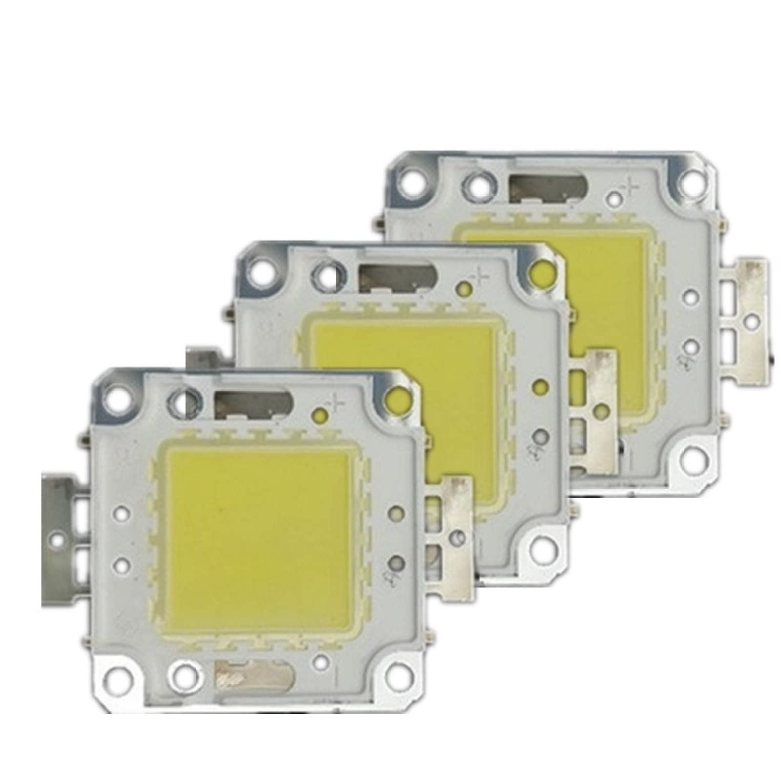 3Pcs 10W 20W 30W 50W 100W Perline LED Chip Ad Alta Luminosità 22-24V 30-32V Bianco Freddo Bianco Caldo Fai Da Te Per Proiettore Faretto Con Driver,Bianco Freddo,100W 30-36V