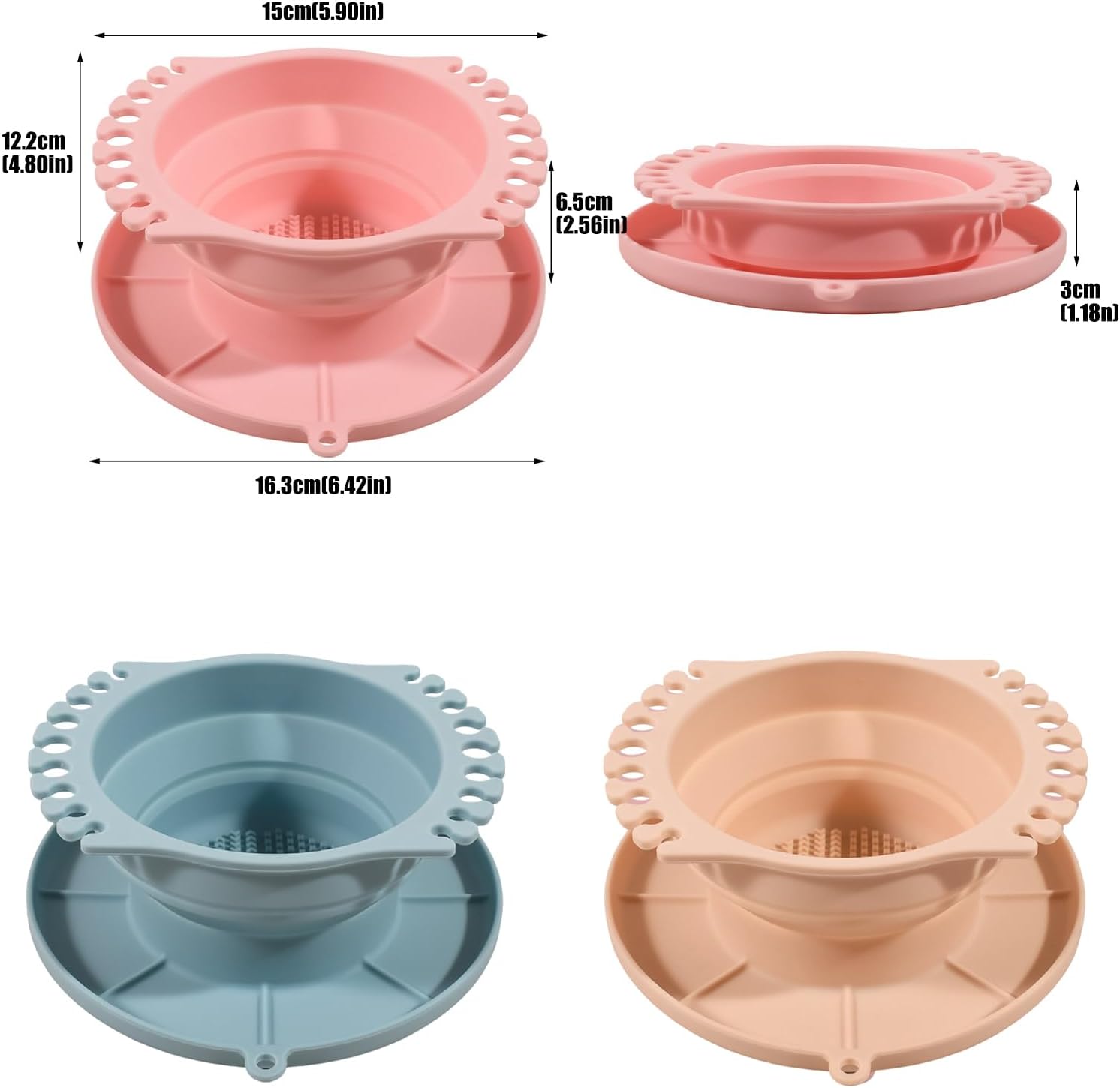 Foldable Paint Brush Container with Drying Rack Multifunctional Paintbrush Washing Rinser for Artist Collapsing Watercolor Color Scheme Cup
