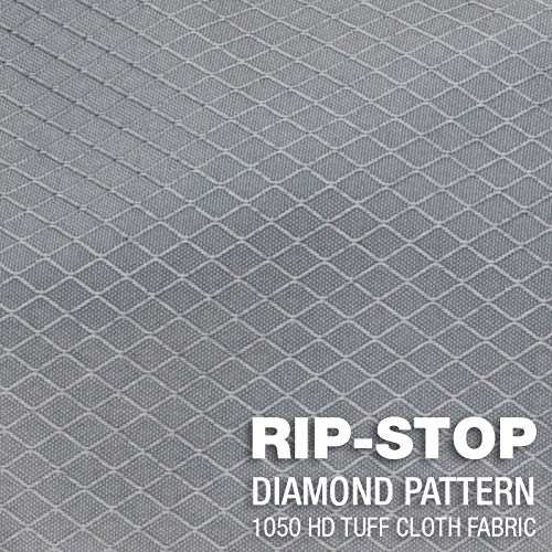 Northstar Bags SD1842 Diamond Ripstop Series Gear Duffle Bag 18in Diam 42in L 175 Liter, Steel Gray