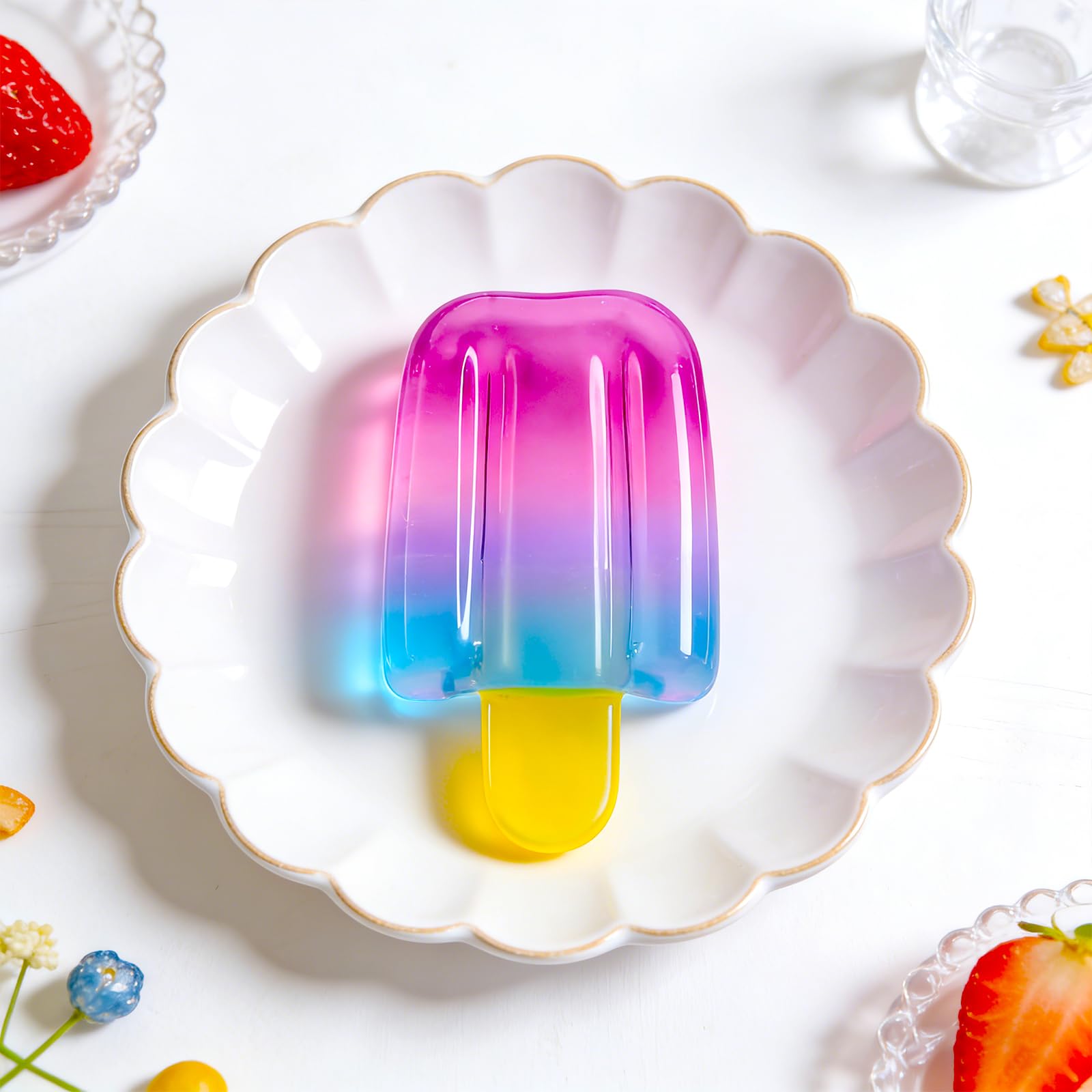 Ice Cream Squeeze Squishy Toys, Summer Sensory Stress Relief, high-Pressure Relief, Gentle Compression, Suitable for Relaxation, Adult use in Offices and at Home (1pc) — view 5