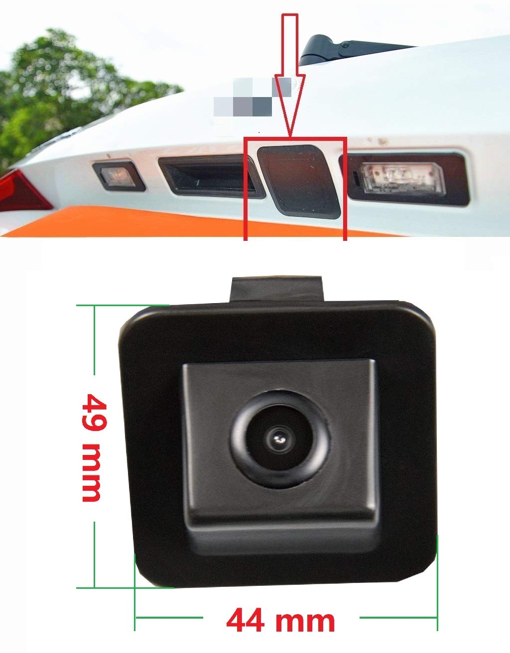 Bеѕt Quаlіtу 🔥 Misayaee Rear View Back Up Reverse Parking Camera in Original Reverse Hole On Trunk Handle Bar Night Version (NTSC) for Hyundai Elantra Avante 2012-2015 /Kia cerato 2013-2017 /Hyundai i30 2014