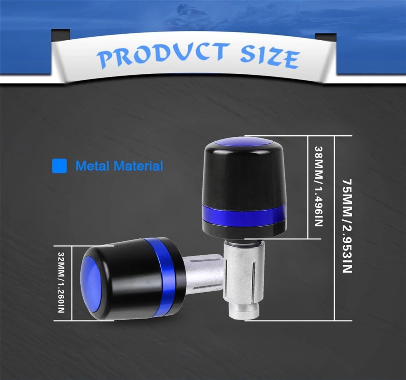 Contrappesi Manubrio Moto PER H-ONDA SH125 150 300 SH300 150 125 i SH 150 150i 2003-2021 2020 2023 2022 Moto Manopole Manubrio Tappo Bar End tappi per le orecchie(P)