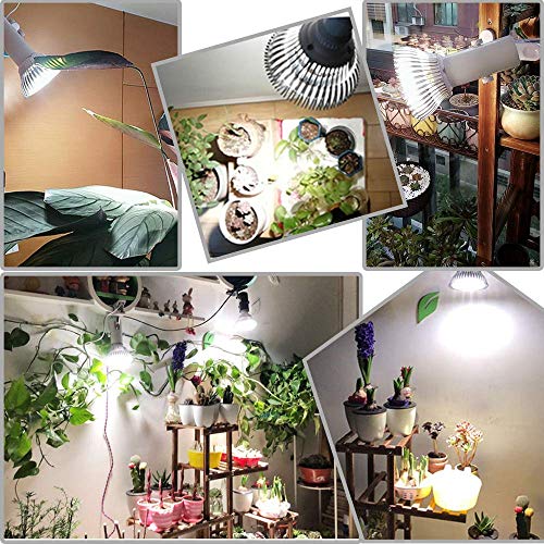 Milyn 100W Led Grow Light Bulb For Indoor Plants, Pure White Full Spectrum Grow Lights For Seed Starting, Growing, E26 Grow Lamp For Garden, Vegetables, Greenhouse, Hydroponic, Aquarium #TOP2
