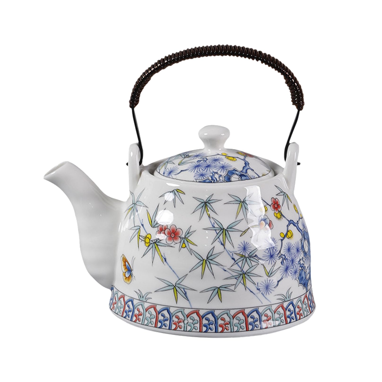 Japoński dzbanek do herbaty w stylu vintage, z sitkiem, 950 ml, ceramiczny dzbanek do herbaty z zaparzaczem o dużej pojemności, do gospodarstwa domowego, zestaw do herbaty luzem, herbata liściasta