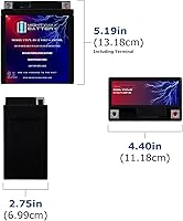 Vista 2 de Mighty Max Battery YTX7L-BS sustituye a Kawasaki Ninja Sherpa EX KL KLX 250 S KFX - 2