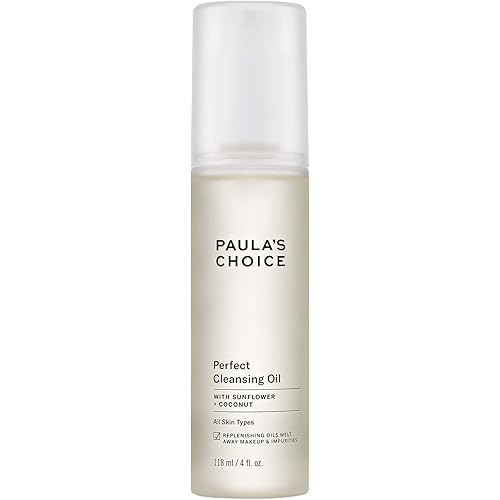 Paula's Choice Perfect Cleansing Oil with Jojoba, Sunflower & Coconut Oil Cleanser Face Wash for Dry Skin, 4 Ounce