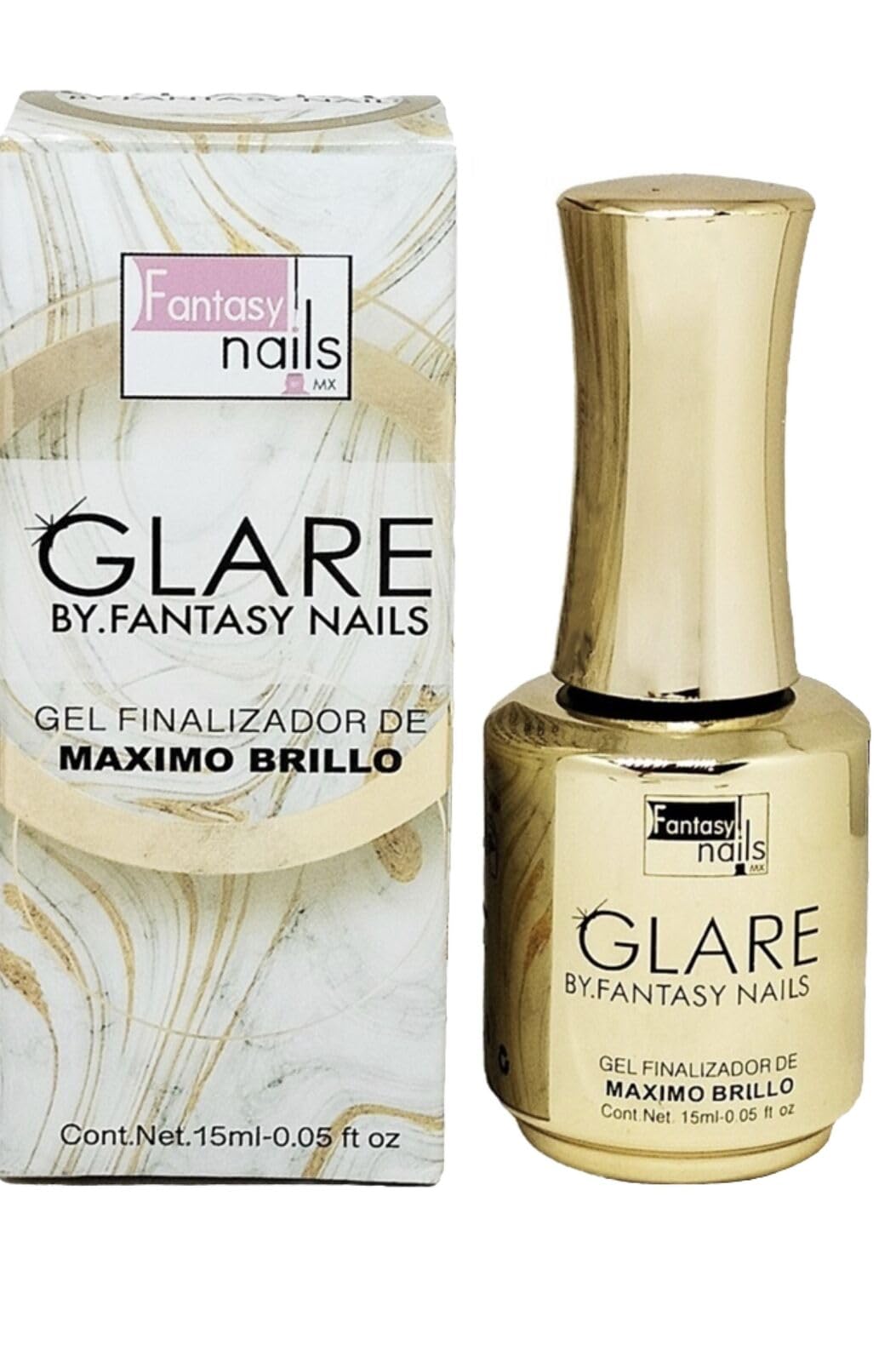 Fantasy Nails Glare Top Finish Gel, 1 Fl Oz (Pack of 1), clear