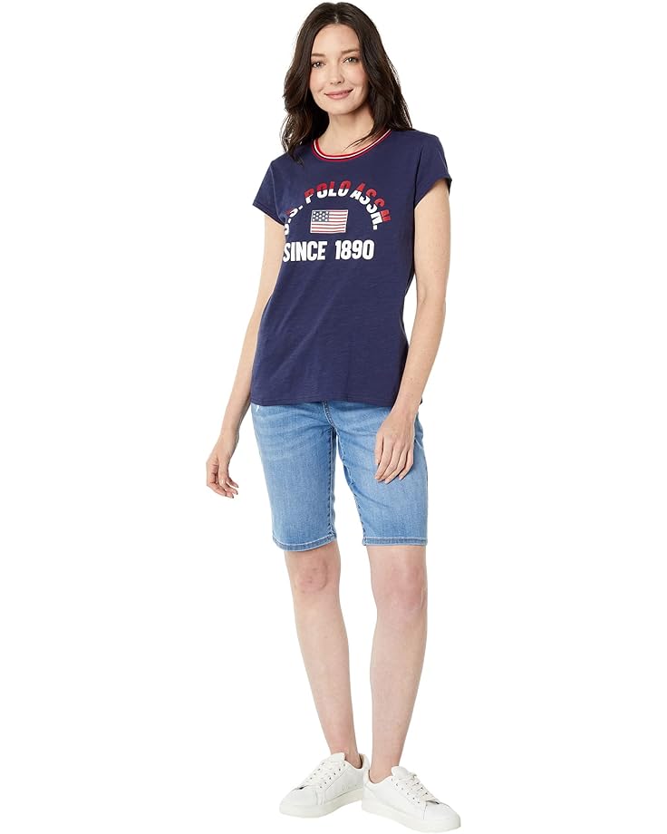 U.S. POLO ASSN. Crew Neck Graphic Ringer Tee - #4 of 4