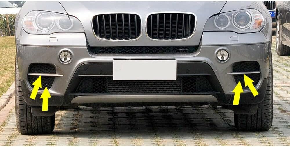 1 Pair Front Bumper Grille Cover for - X5 E70 2011-2013 51117222859 51117222860