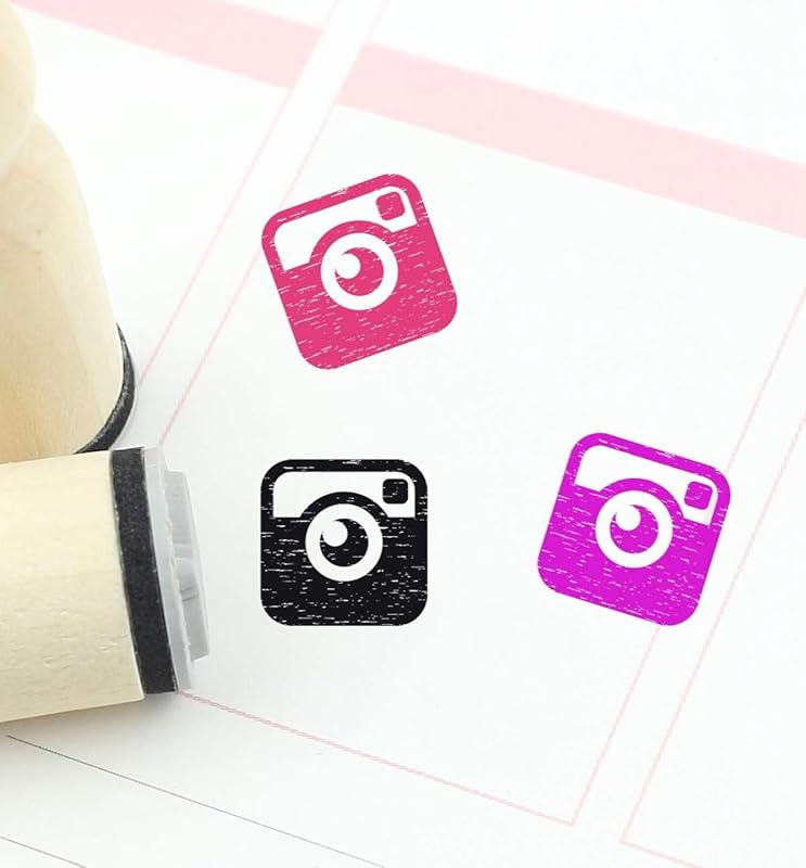 Instagram Rubber Stamp, Social media Stamp, Cute Instagram