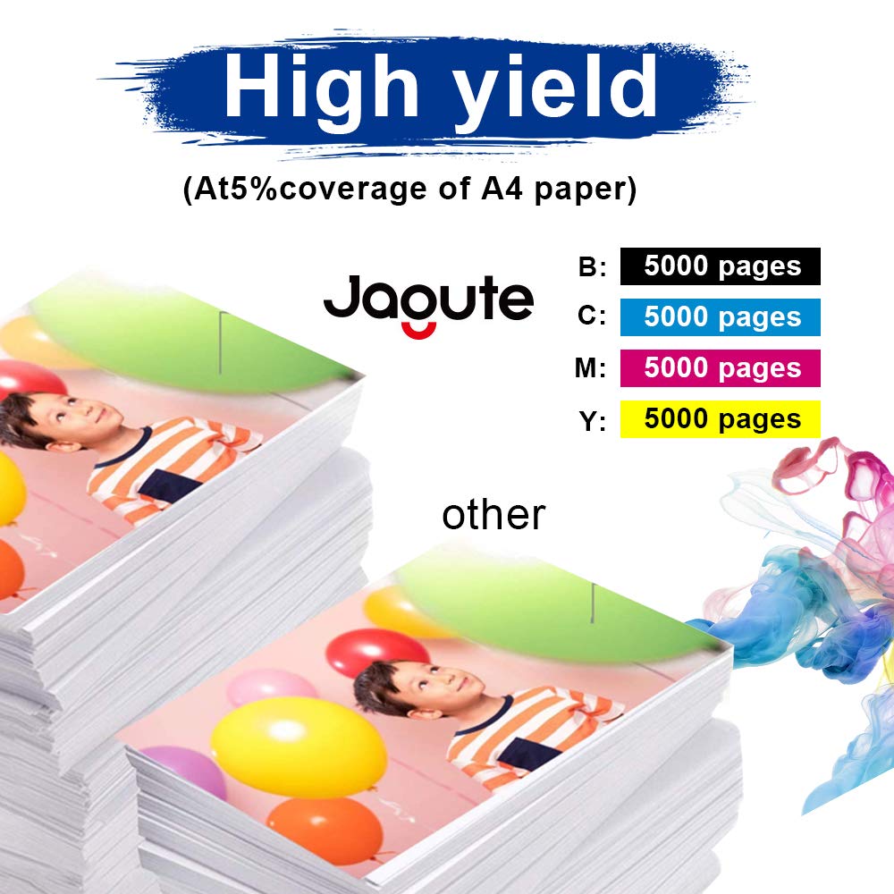 Jagute T9451,Cartucce di ricambio per Epson T9451 T9452 T9453 T9454, WF-C5710 WF-C5790 WF-C521210, colore nero 0 WF-C5. 290.