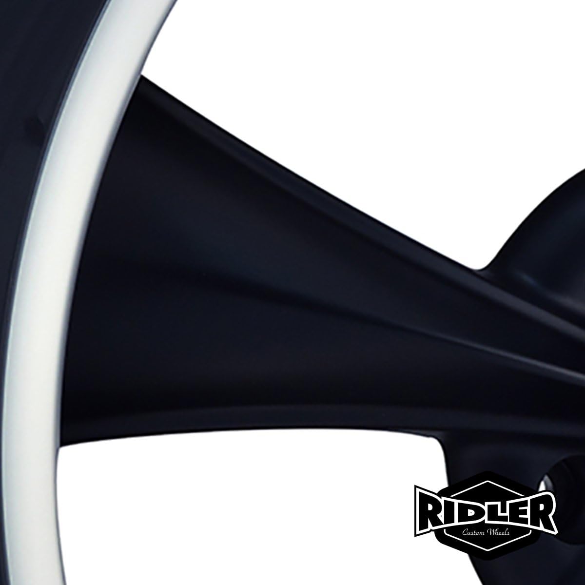Ridler Style 695 695 Matte Black Wheel with Machined Lip (20x8.5"/5x127mm)