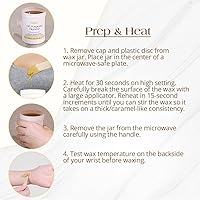 Vista 3 de GiGi All Purpose Honee Microwave Hair Removal Wax, Gentle Soft Wax for Face, Arms, Legs & Body, Easy At-Home Waxing Kit for Smooth Skin, 8 oz