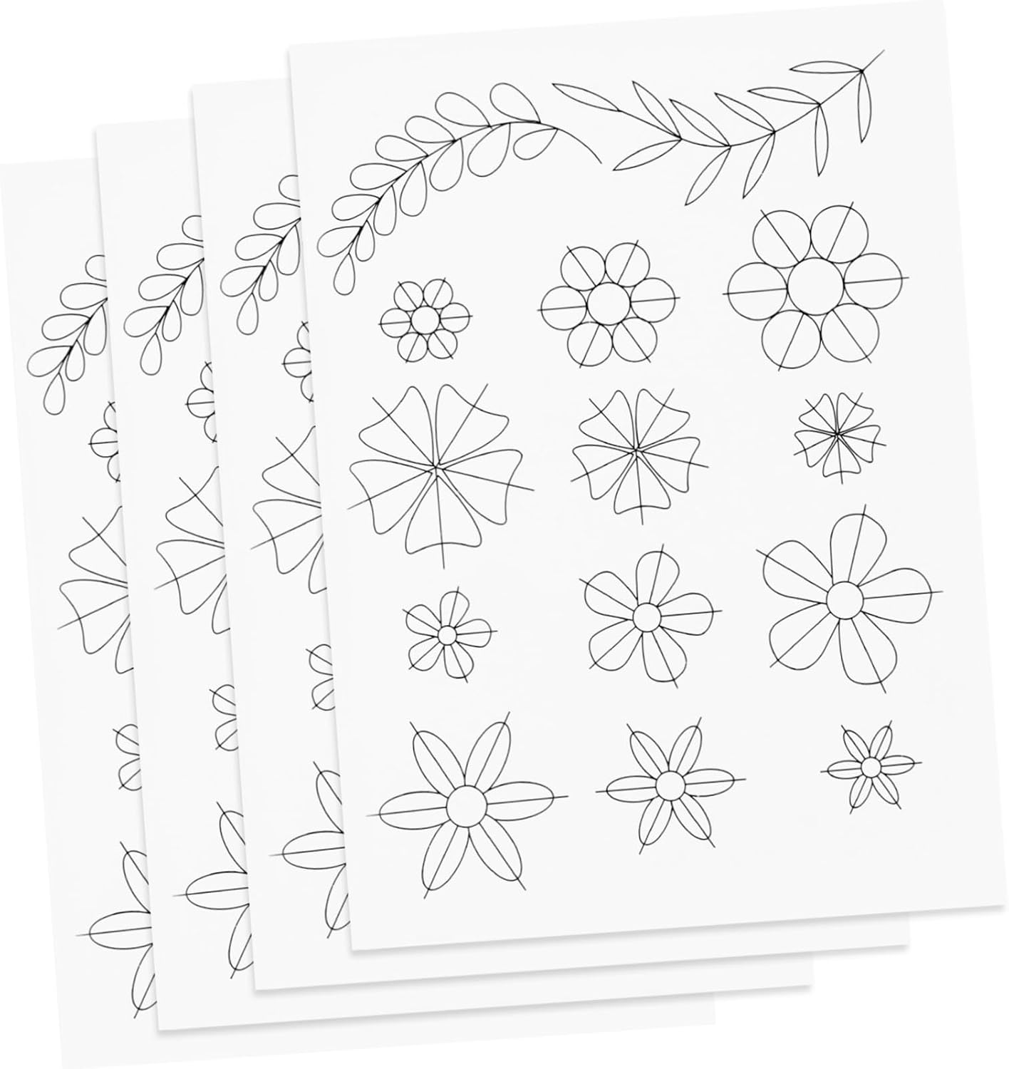 Anneome 4pcs Wood Quilling Tool Paper Quilling Positioning for Accurate Designs Templates
