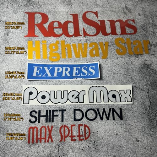 Image of Car Sticker for JDM Japanese Drift Shift Drift Shift Power Max Speed Auto Rear Window Decal 1 Set