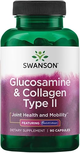 Swanson Glucosamina y colágeno tipo II - Con colágeno BioCell 90 cápsulas