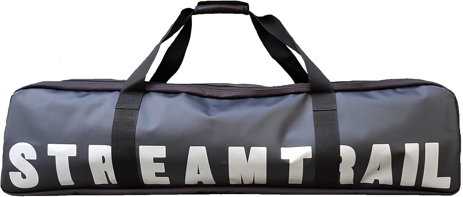 N/D Stream Trail Wahoo Long 48L Outdoor 1-Meter Long Side Bag Backpack Diving Freediving Fin Bag Fishing Rod Long Item Gear Bag Surfing Rafting Boating Swimming Gym (Onyx)