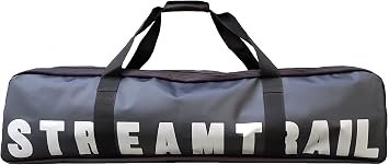 N/D Stream Trail Wahoo Long 48L Outdoor 1-Meter Long Side Bag Backpack Diving Freediving Fin Bag Fishing Rod Long Item Gear Bag Surfing Rafting Boating Swimming Gym Onyx