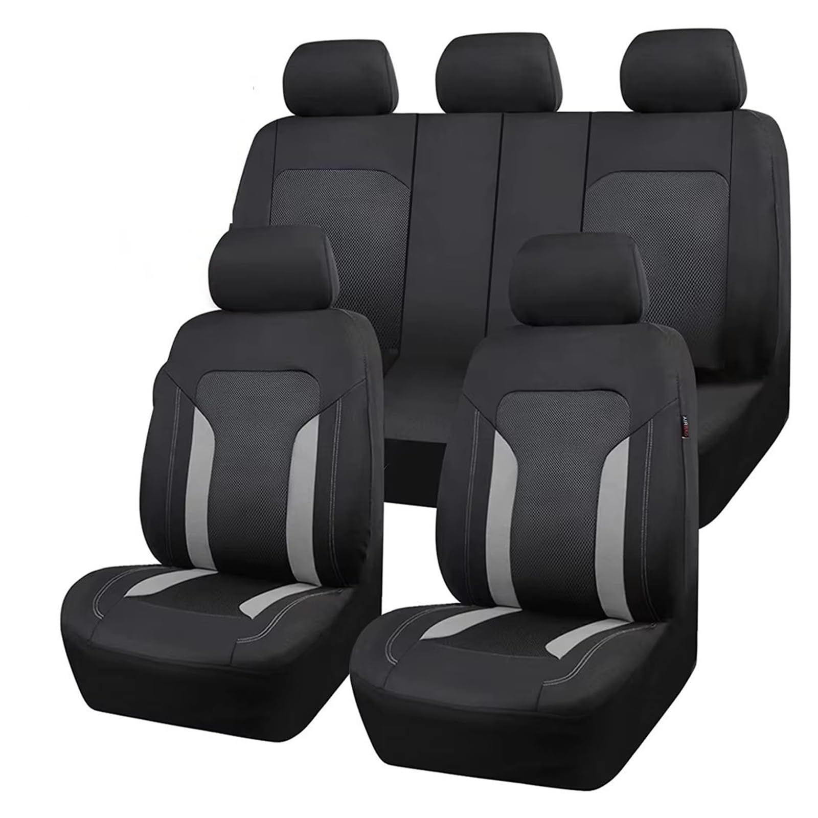 Fundas de asiento universales para automóvil protector de asiento trasero dividido 7