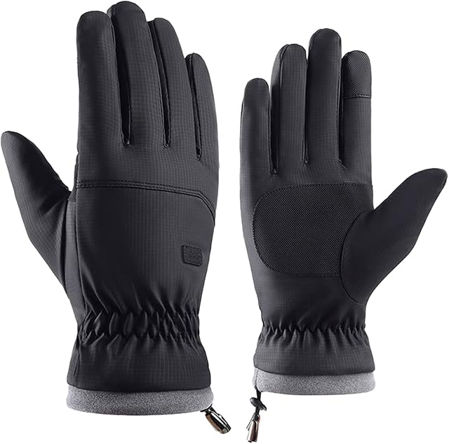 MUMEOMU Thermal Gloves Women Waterproof Windproof Ski Gloves Winter Fleece Gloves Touchscreen Warm Gloves Ski Snowboarding Gloves Unisex Ski Mittens Cotton For Skiing Running Cycling Hiking
