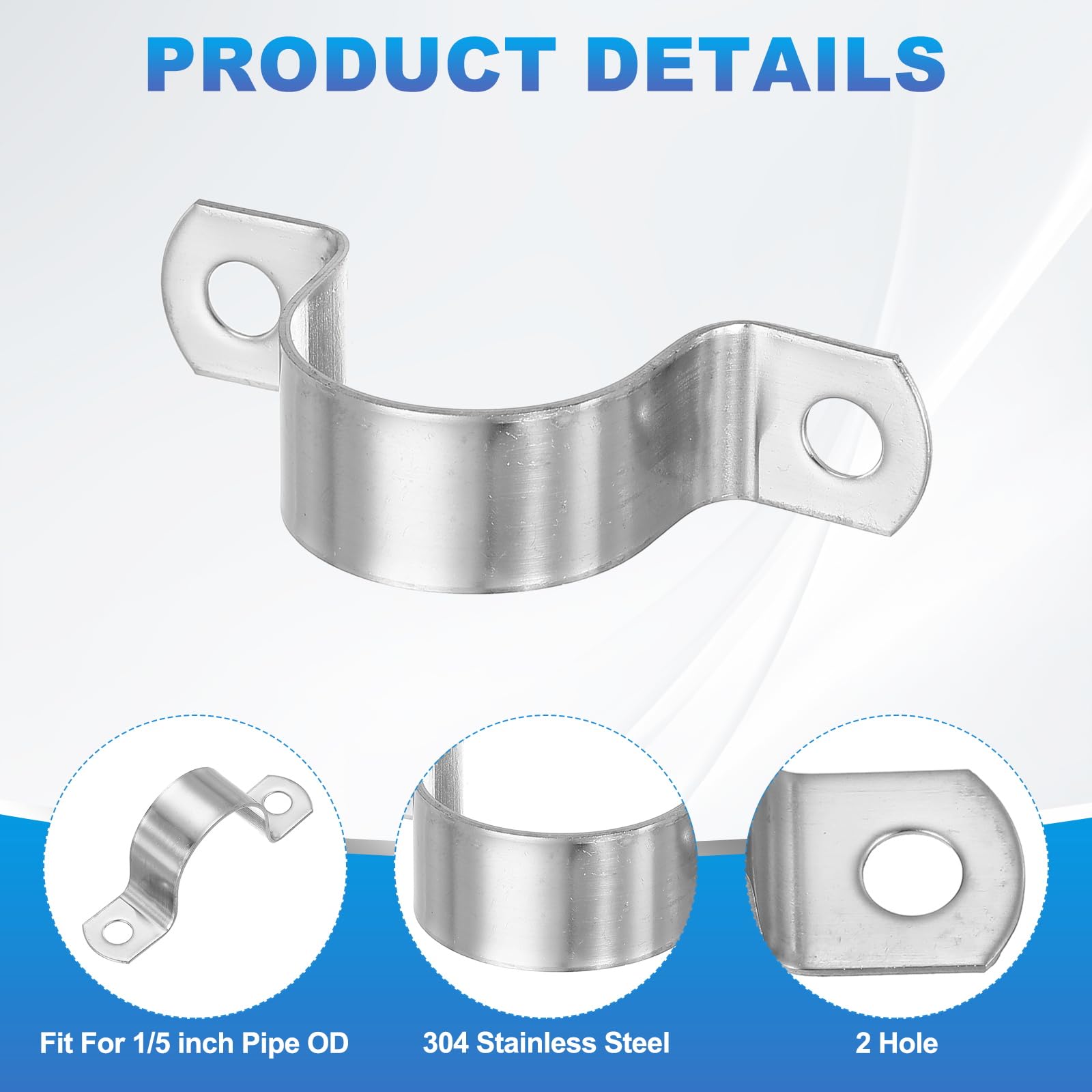 PATIKIL 32mm Rigid Pipe Strap - Image 3