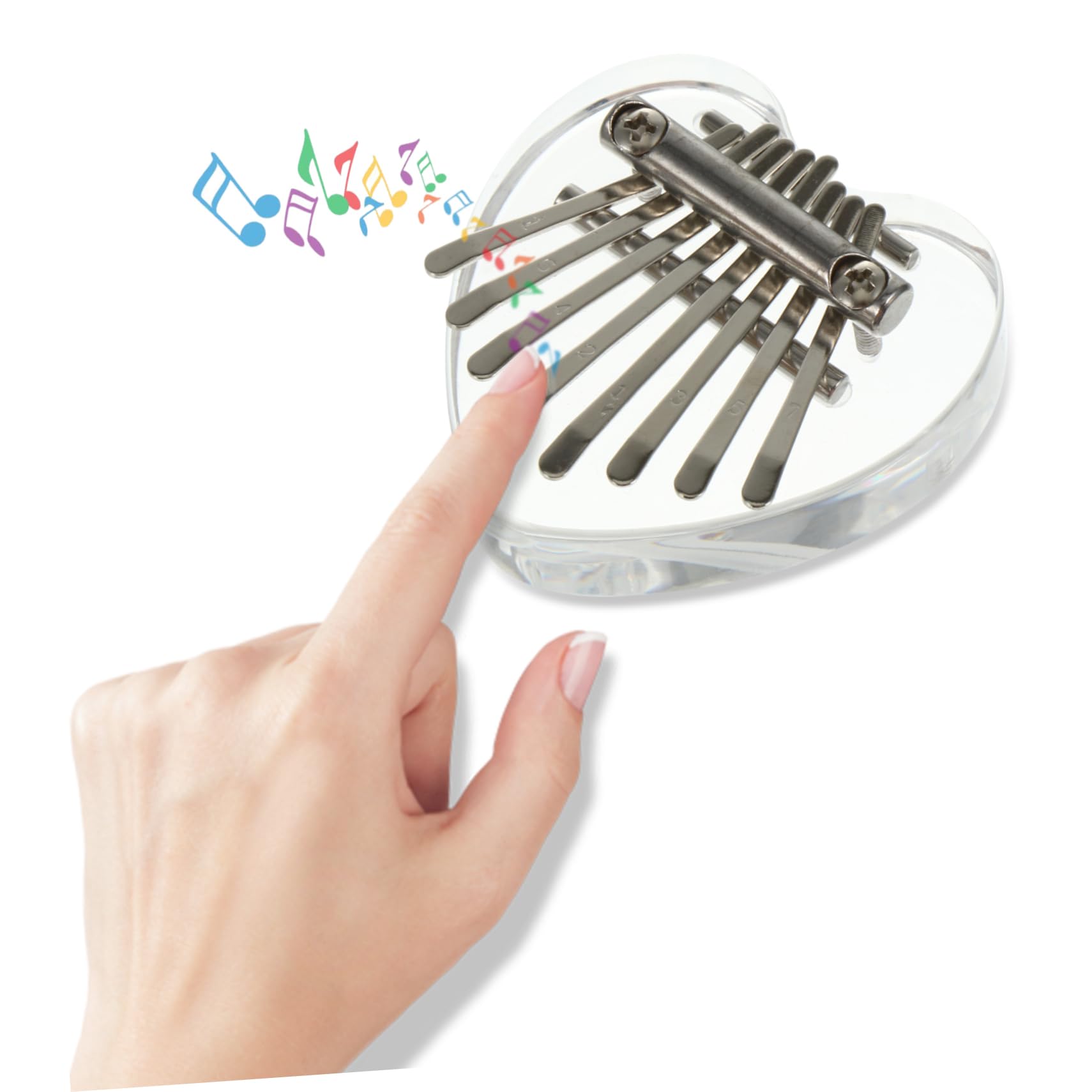 GOOHOCHY Mini Thumb Piano Keys Sapele Finger Piano Present for Beginners Enhance Musical Talent for Christmas Valentine Day Birthdays