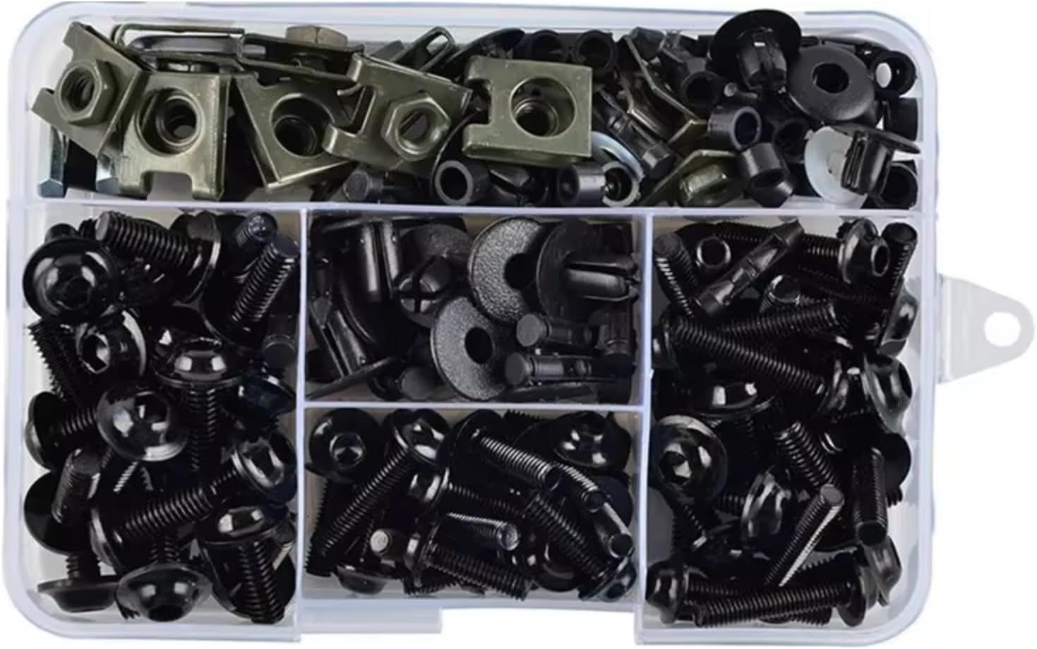 Motorcycle Screws Compatible With Ninja 400 650 For 1000sx Motorcycle Accessories Fairing Bolts Screws Nut Clips Kit Motorcycle Fairing Bolts Screws(Black)
