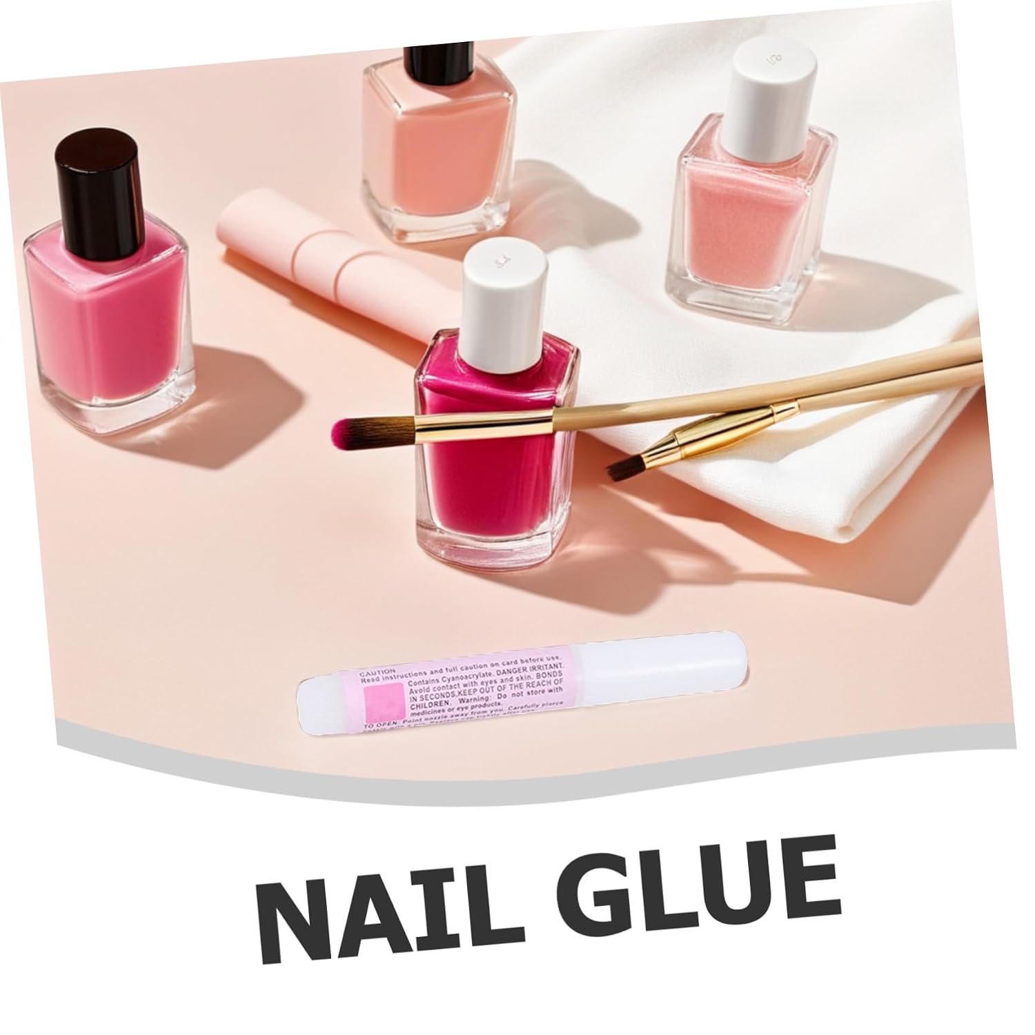 VICASKY 25pcs Nail Glue for Press Nails Fast Drying Strong Bond Manicure Kit Suitable for Personal and Professional